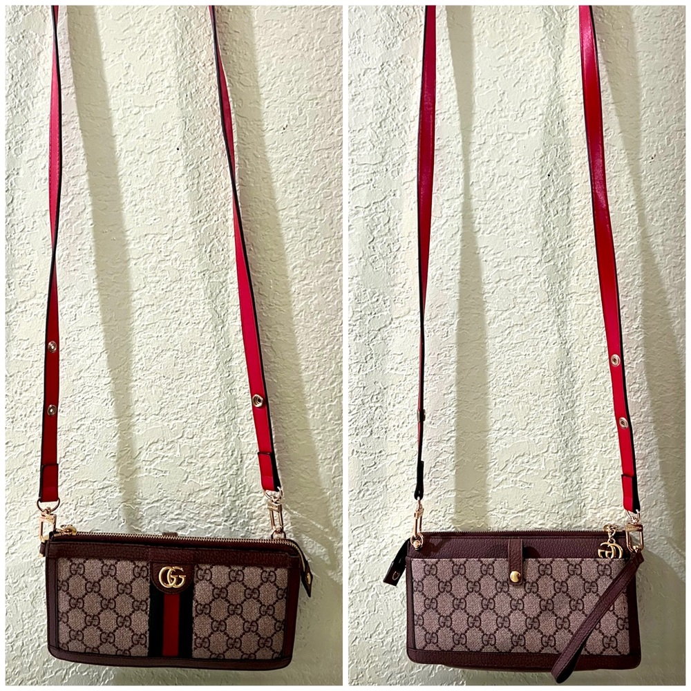 ❌👑✅PRICE FIRM✅AUTHENTIC Gucci GG Supreme Ophidia Wristlet - Picture 4 of 17